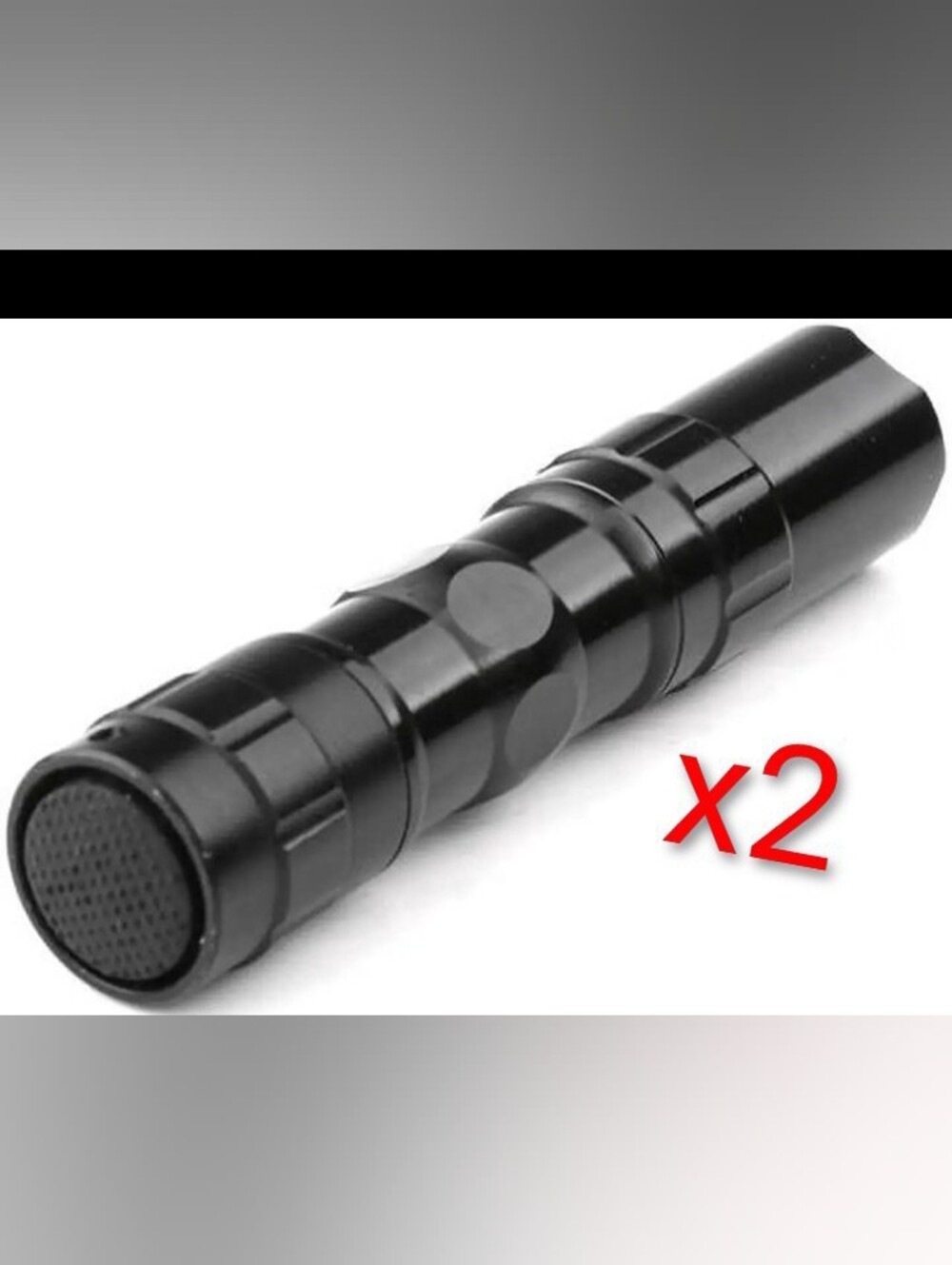 2Mini Tactical Flashlights Waterproof Small Torch Light with Keychain AA Battery